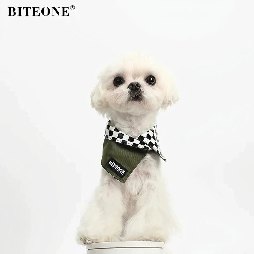 Dark Green Dog Scarf
