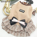 Caramel Preppy Pet Dress