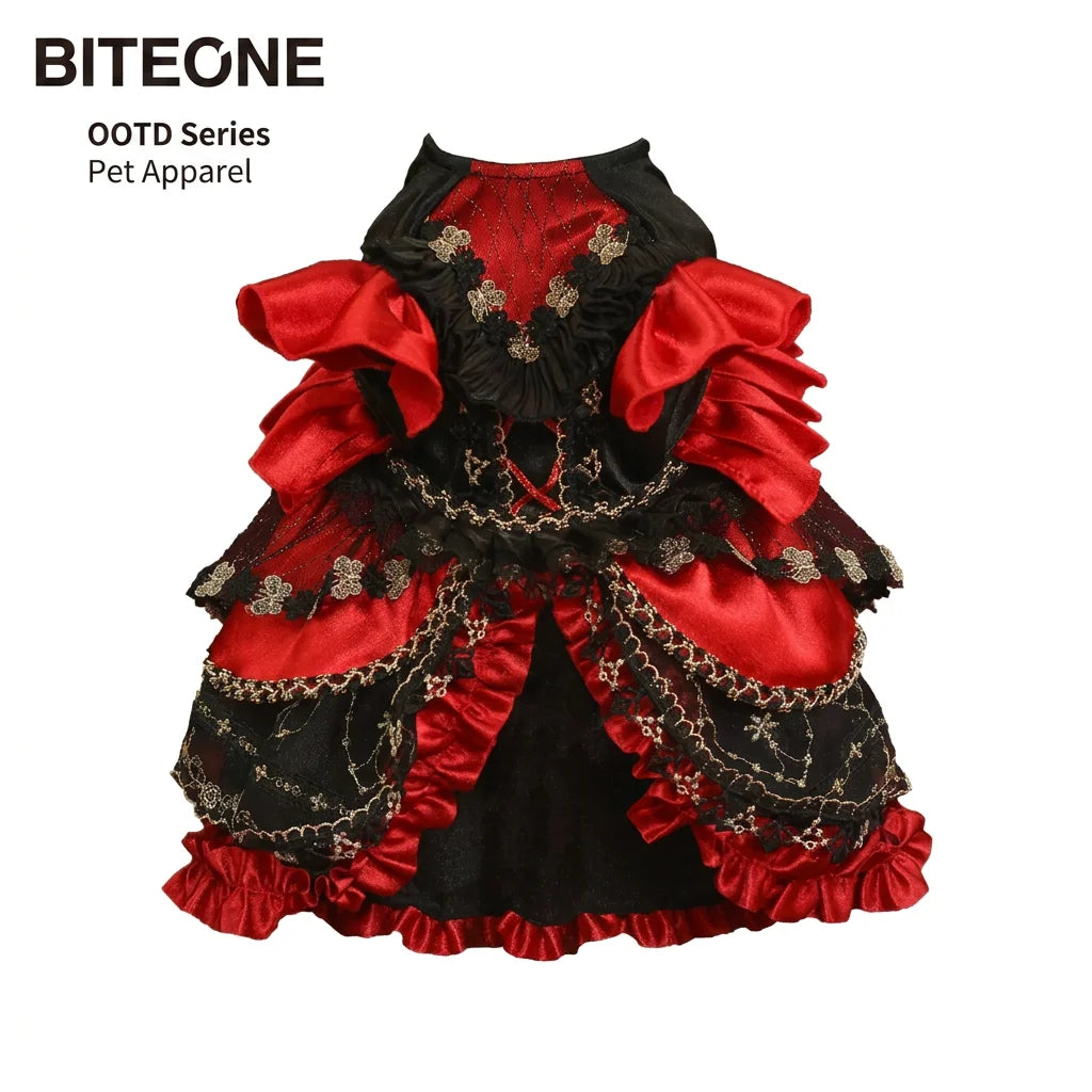 Dark Night Halloween Cat Princess Dress