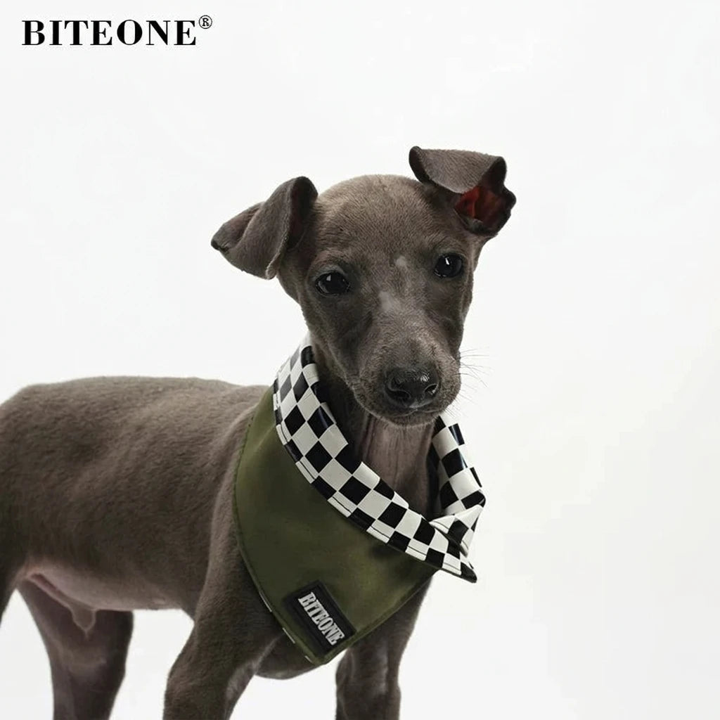 Dark Green Dog Scarf