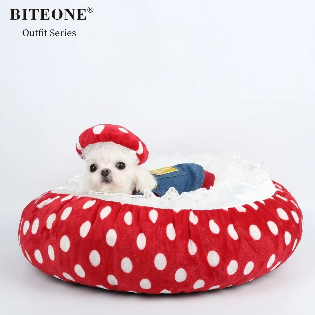Warm Mushroom Pet Bed