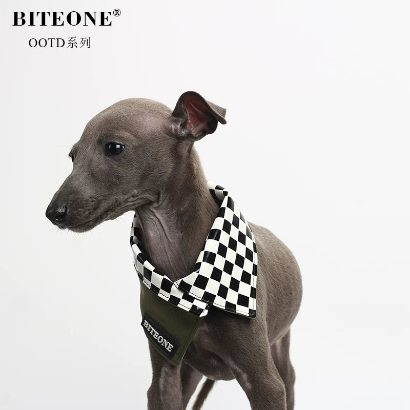 Dark Green Dog Scarf