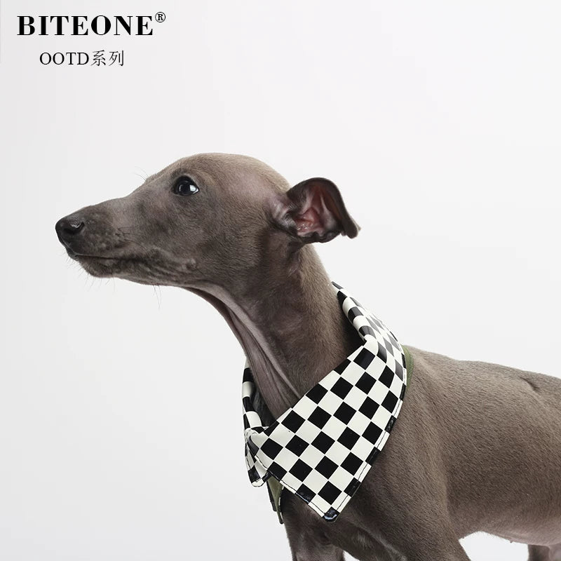 Dark Green Dog Scarf
